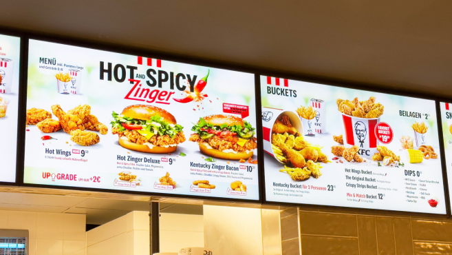 Digitale Menüboards