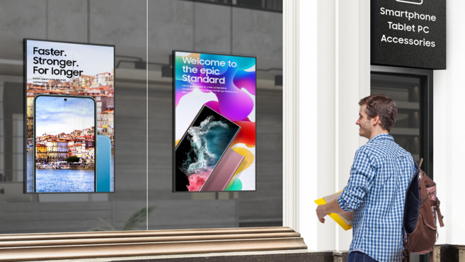 Schaufenster Monitore