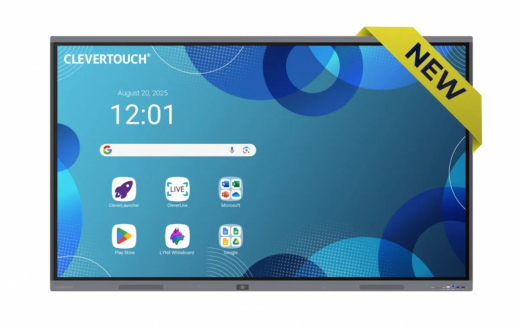 Clevertouch Pro Series 3 Interaktives Touchdisplay 4K (65–98 Zoll) mit Google EDLA 98Zoll
