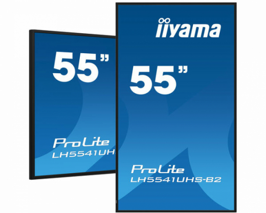 iiyama LH5541UHS-B2 Signage-Display Kiosk-Design 138,7 cm (54.6") LCD 500 cd/m? 4K Ultra HD Schwarz Eingebauter Prozessor 18/7