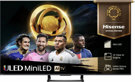 Hisense 75U7Q Fernseher 190,5 cm (75Zoll) 4K Ultra HD Smart-TV WLAN Schwarz