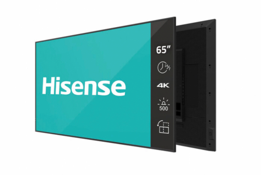 Hisense 65DM66D Signage-Display 165,1 cm (65") LED WLAN 500 cd/m? 4K Ultra HD Schwarz Eingebauter Prozessor Android 11 24/7