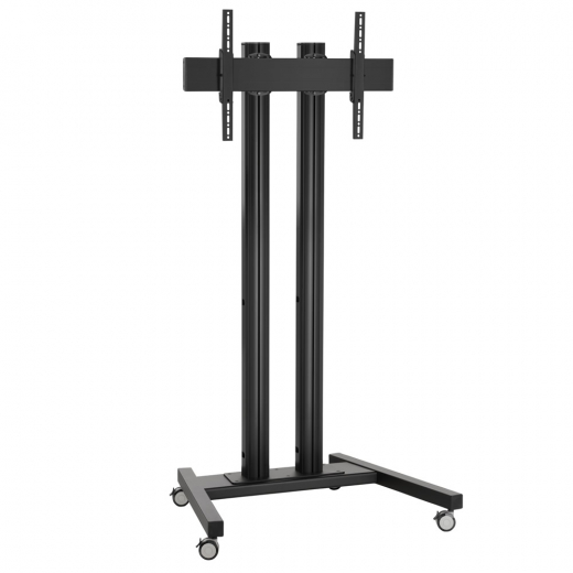 Monitor Rollwagen Schwarz für Displays ab 55 Zoll, max. 150 kg 150 cm