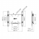 MM-PFW4200 Verriegelbarer Wandhalter für Displays von 10-43 Zoll