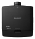 Sharp V731U Standard Throw-Projektor 7300 ANSI Lumen 3LCD WUXGA (1920x1200) 3D Schwarz