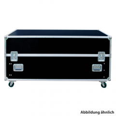 Transportkoffer mit Rollen für 55 Zoll Stelen passend für eine Stele