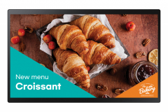 Samsung QB24C-T Digital Signage Flachbildschirm 61 cm (24") LED WLAN 250 cd/qm Full HD Schwarz Touchscreen Eingebauter Prozessor Tizen 7.0 16/7