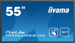 iiyama ProLite TH5565MIS-B1AG Digital Signage Flachbildschirm 139,7 cm (55") LED 400 cd/qm Full HD Schwarz Touchscreen 24/7