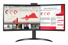 LG 34CR651W-BP All-in-One PC/Workstation Intel® Pentium® Silver N6005 86,4 cm (34") 3440 x 1440 Pixel All-in-One thin client 8 GB DDR4-SDRAM 256 GB SSD Windows 10 IoT Enterprise LTSC Wi-Fi 6 (802.11ax) Schwarz