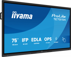 iiyama TE7515A-B1AG Signage-Display Digital Signage Flachbildschirm 189,2 cm (74.5") WLAN 550 cd/m? 4K Ultra HD Schwarz Touchscreen Eingebauter Prozessor Android