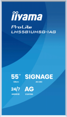 iiyama LH6581UHSG-1AG Signage-Display Interaktiver Flachbildschirm 163,8 cm (64.5") WLAN 500 cd/m? 4K Ultra HD Weiß Eingebauter Prozessor Android 10 24/7