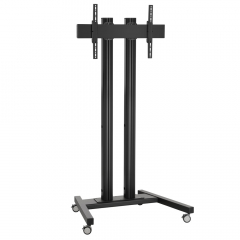 Monitor Rollwagen Schwarz für Displays ab 65 Zoll 150 cm