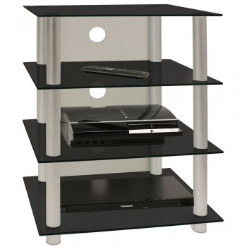 VCM TV Hifi Rack Blados Schwarzglas