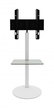 VCM TV-Standfuss Cirla mit Zwischenboden Weiss