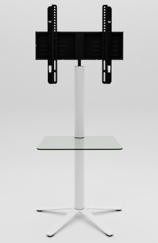 VCM TV-Standfuss Xila mit Zwischenboden Weiss