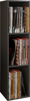 VCM Schallplatten-Regal Platto 3-fach Schwarz