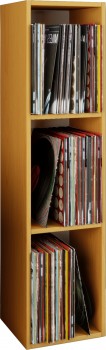 VCM Schallplatten-Regal Platto 3-fach Buche