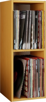 VCM Schallplatten-Regal Platto 2-fach Buche