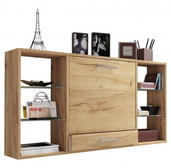 VCM Wandschreibtisch Teala Honig-Eiche