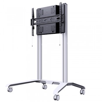 B-Tech Universal XL Flachbildschirmwagen mit einstellbarer Höhe BT8565 Weiß