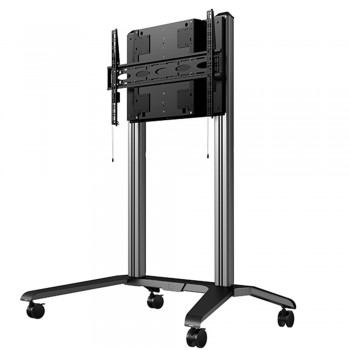 B-Tech Universal XL Flachbildschirmwagen mit einstellbarer Höhe BT8565 Silber