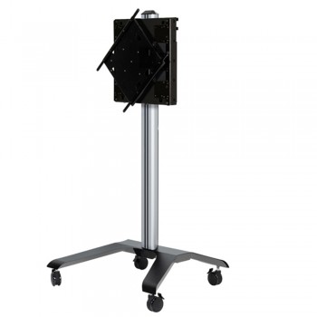B-Tech Flachbildschirmwagen mit Flip-Rotation und Höhenverstellung BT8567-02 Silber