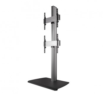 B-Tech Dual TV Standfuß BTF841 Schwarz/Silber