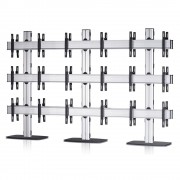 TV-Standfuß Flat Base Rücken an Rücken für Monitore von 55-70 Zoll 3x3