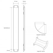 Kabelkanal SMS Cable Management 500 Länge 50cm