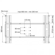 Vesa Adapterplatte für Monitore UniSlide H2
