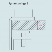 Novus TSS445SZ2 Säule mit Zwingenbefestigung