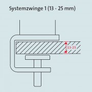 Novus TSS445SZ1 Säule mit Zwingenbefestigung