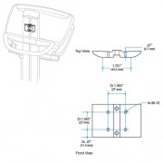 Ergotron T-Nut Adapter für StyleView Rollwagen