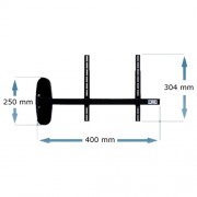 Schwenkbarer Wandhalter für LCD LED Monitore FLAG 30 Schwarz