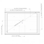 Schwenkbarer Wandhalter für LCD LED Monitore FLAG 30 Schwarz