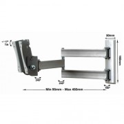 B-Tech BT7513 Wandhalter für Plasma LCD Monitore Piano Schwarz