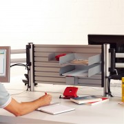 Novus Trennwand SlatWall 120 Komplettlösung Länge 120 cm