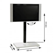 Standsäule für Plasma   LCD Bildschirme Elia 115A Weiß / Schwarz