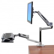Ergotron LX Steh-Sitz Monitorarm mit Tischhalterung