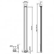 Wand-Bodensäule für Plasma LCD Monitore XWFHS1955
