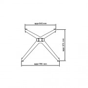 Rollwagen für Plasma LCD Monitore XFHM1105