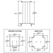 Lautsprecher Standfuß B-Tech BT604 Schwarz