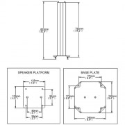 Lautsprecher Standfuß B-Tech BT608 Schwarz