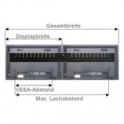 Vogels Splittwandhalter-Set für 2x2 Flachbildschirme