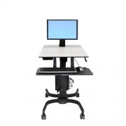 Ergotron WorkFit-C Sitz Steh Arbeitsplatz bis 24 Zoll Monitore