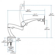 Ergotron Neo-Flex LCD TFT Tischhalter für Monitore bis 22 Zoll