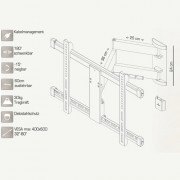 Flache TV Wandhalterung für 32-60 Zoll Monitore Circulator Flat