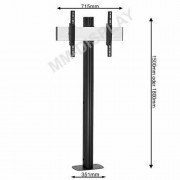 LCD LED Standfuß mit Bodenbefestigung für Displays bis 65 Zoll