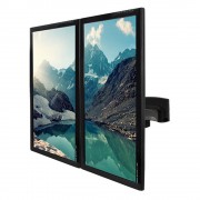 B-Tech Dual Schreibtisch-Monitorhalterung  BT7374 kipp- und schwenkbar