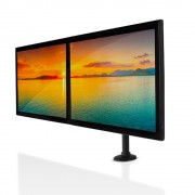 B-Tech Dual Schreibtisch-Monitorhalterung  BT7374 kipp- und schwenkbar
